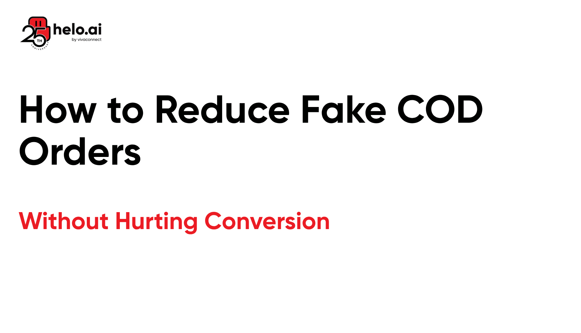 How to Reduce Fake COD Orders